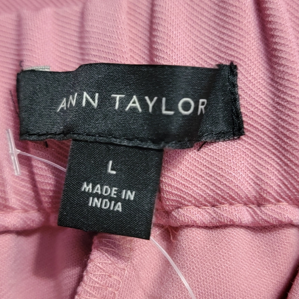 Ann Taylor The Easy Ankle High Rise Pants Blush Pink Size Large - Picture 4 of 5